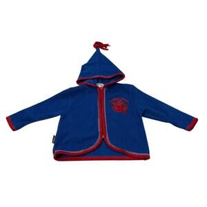 Vintage Universal Studios Toddler Baby 24M Spiderman Sweater Hoodie Embroidered